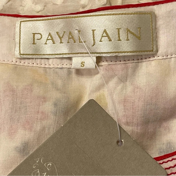 PAYAL JAIN by ANTHROPOLOGIE Embroidered Aurora Dress in Neutral Motif - Picture 4 of 5